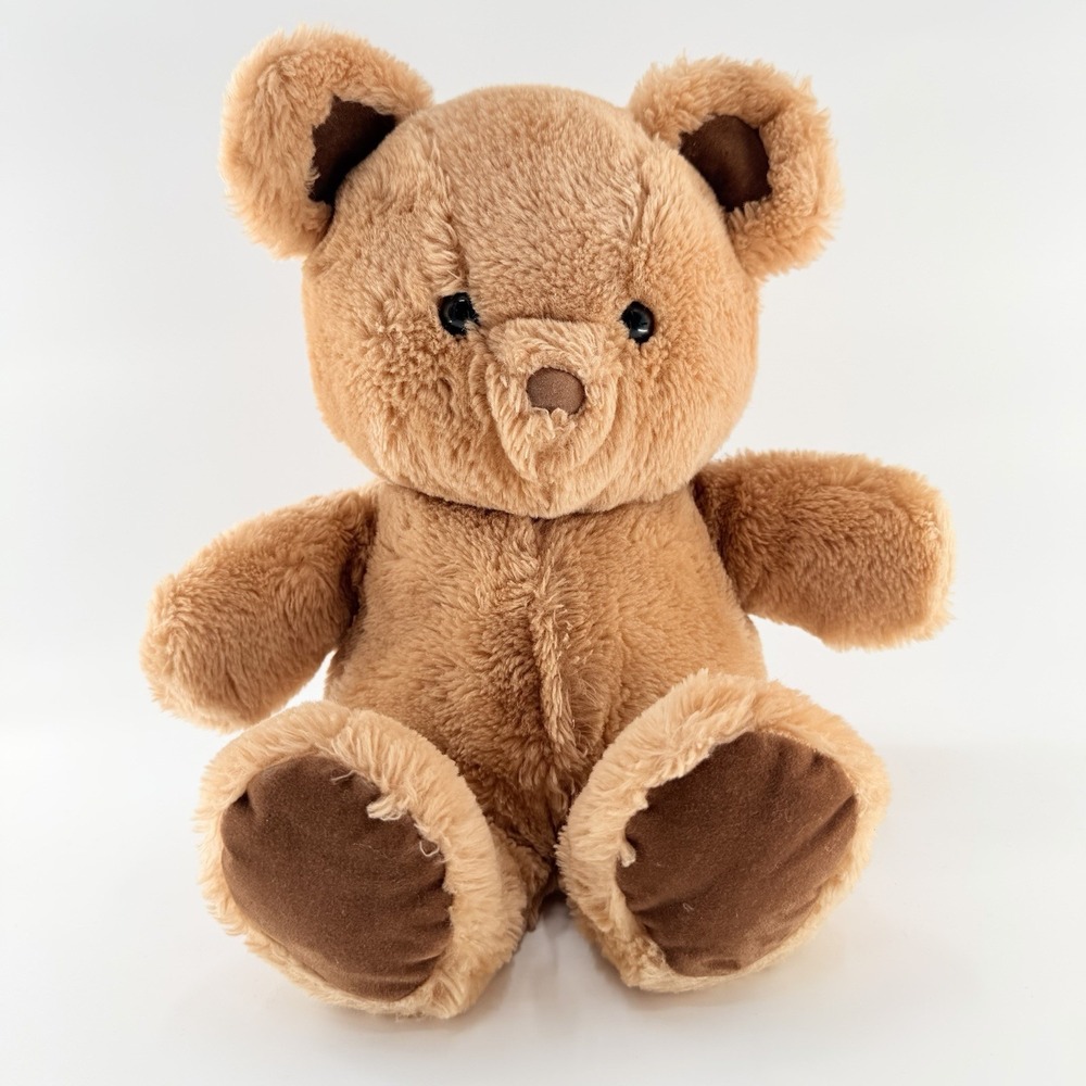 R. Dakin Brown Teddy Bear Vtg 1982 Plush Stuffed Animal Shredded Clippings Clean